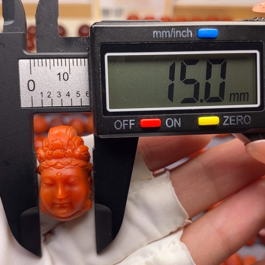 南红玛瑙未镶嵌配饰观音头