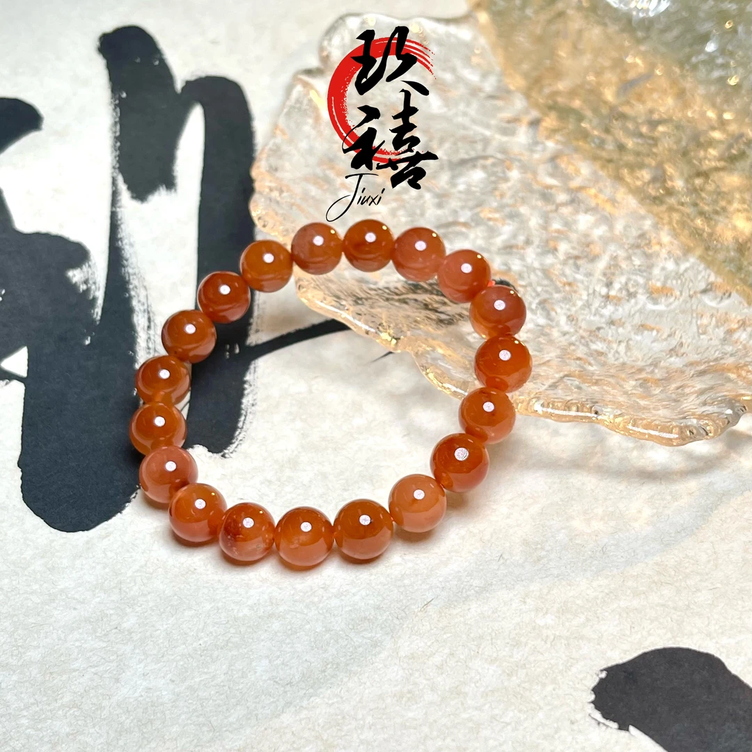 【二妹推荐】红兔毛单圈手串8mm➕B11102062多样性发一