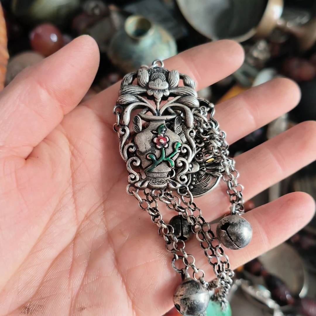 稷***爷黄铜手把件手把件手把件