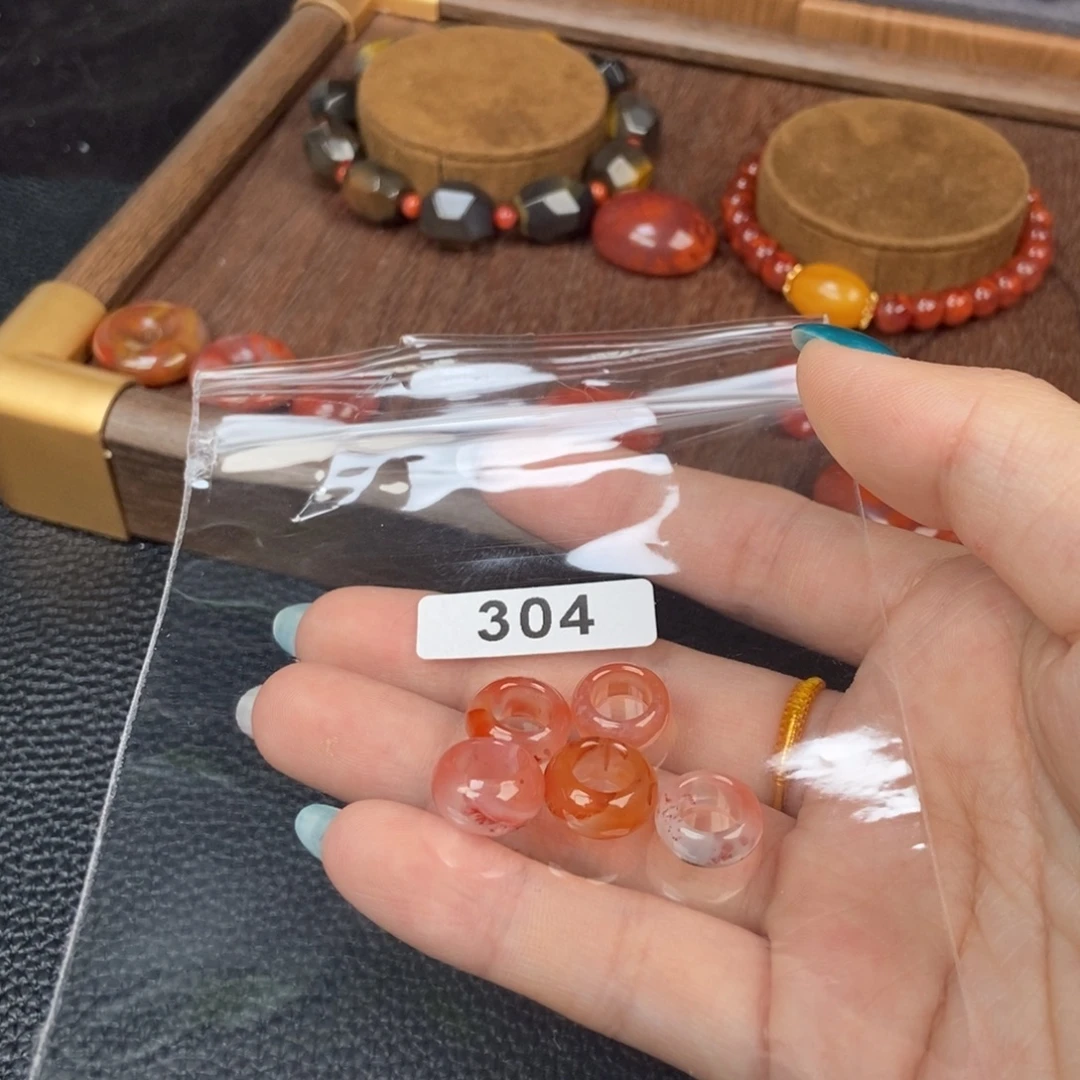 南红玛瑙未镶嵌手链卡7