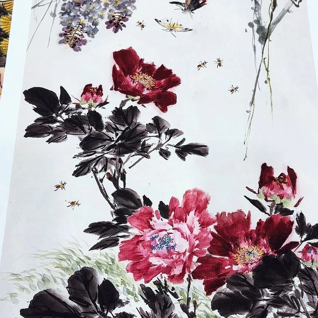 一个钢镚换字画年画字画