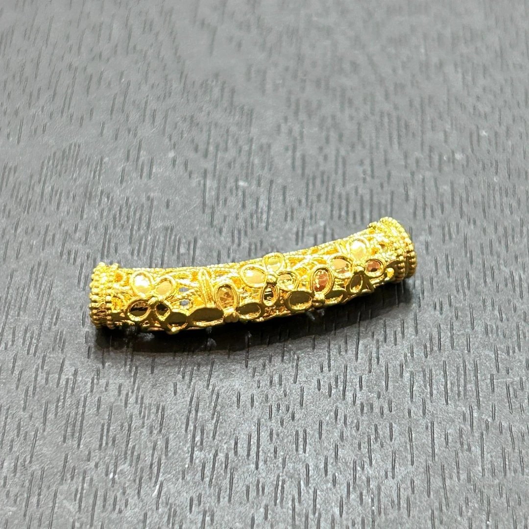 【店长专享】足金999投资金攒黄金桂花弯管ZBHJD1687克重多退少补