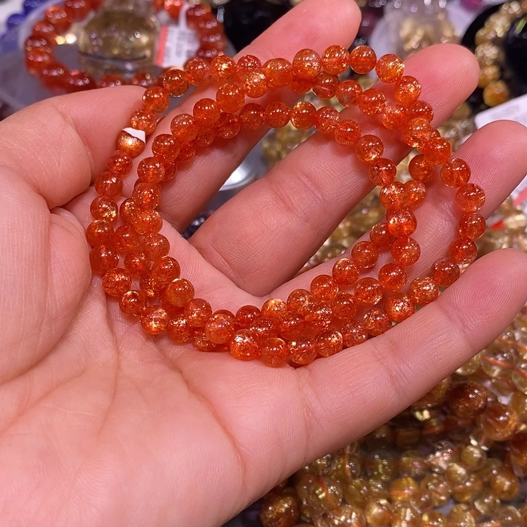 未镶嵌手链日光石金太阳5.8