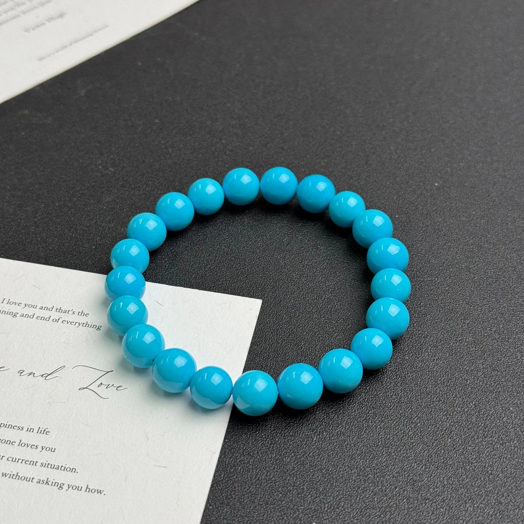 绿松石圆珠手串（多样性发其一）