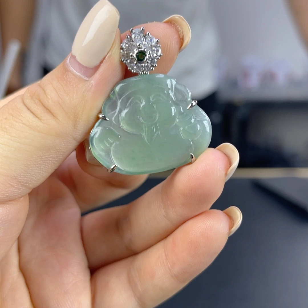 翡翠未镶嵌颈饰天然翡翠A货