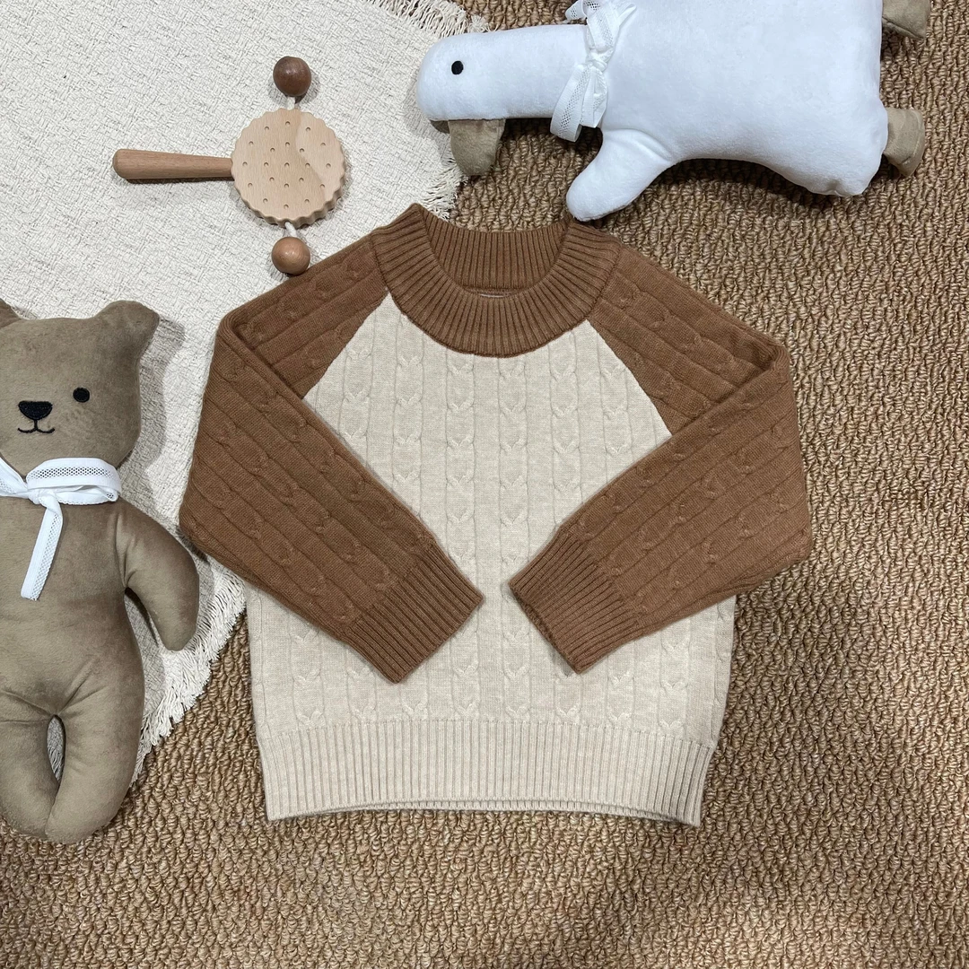 【一体绒圆领毛衣】男女宝宝可外穿毛衣-115