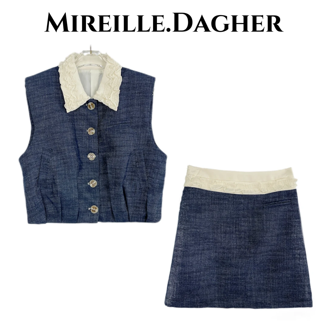 米莱Jiaer/设计师新款时尚牛仔套装26496