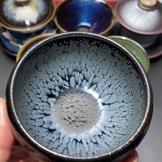 茶盏建盏主人杯茶壶盖碗品茗杯15