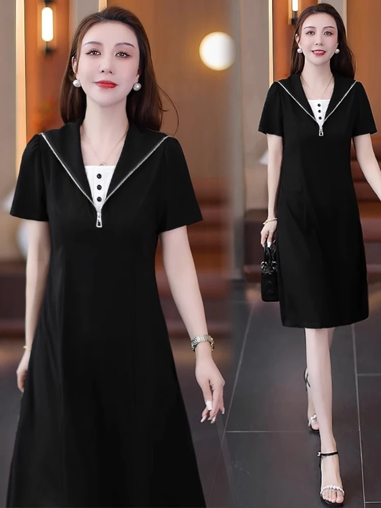 连衣裙女2025夏季新款洋气显瘦小个子遮肉