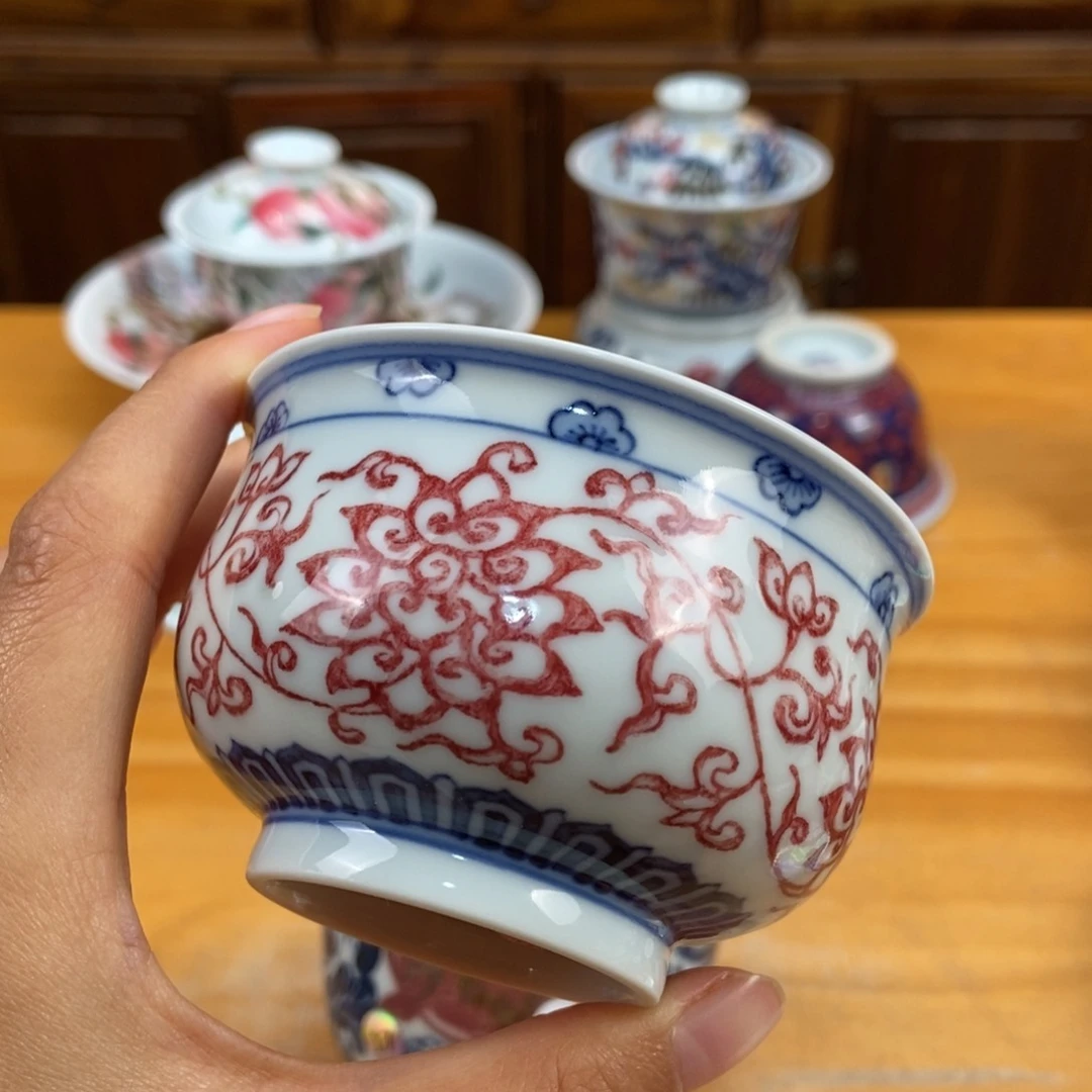 手绘现代茶具非古董