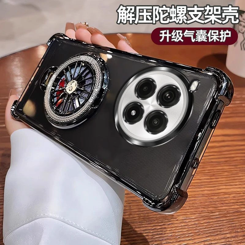 气囊防摔一加Ace3Pro手机壳PJX110高质量全包镜头陀螺磁吸支架简