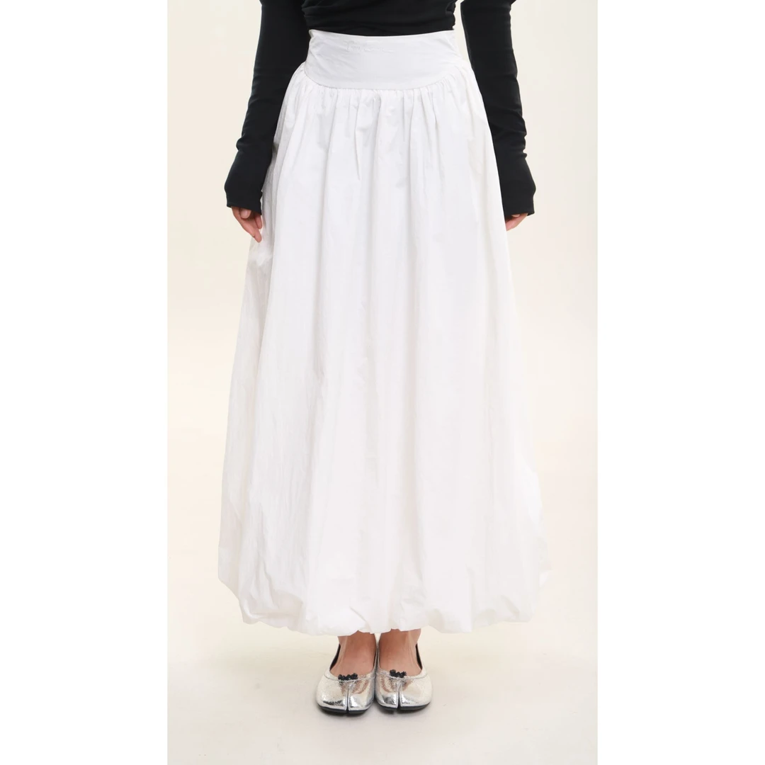 【兔兔】新款韩版高腰半身裙女中长款百搭宽松裙子2594