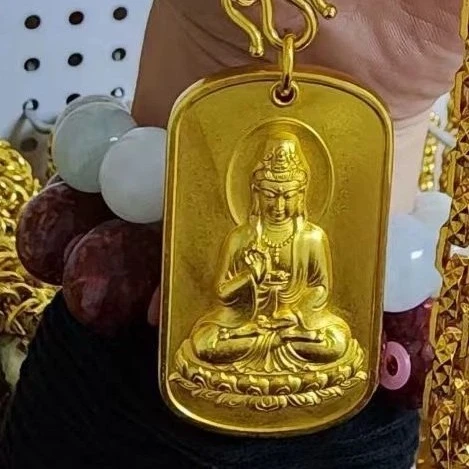 合金吊坠 纯手工创意高货实心观音吊坠