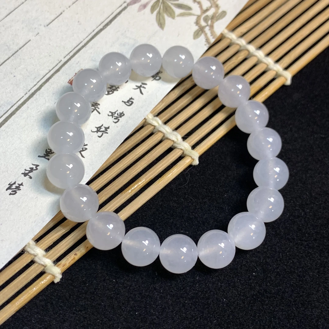 【琪宝臻选】冰胶手串 卡10mm 天然缅甸翡翠A货 95折
