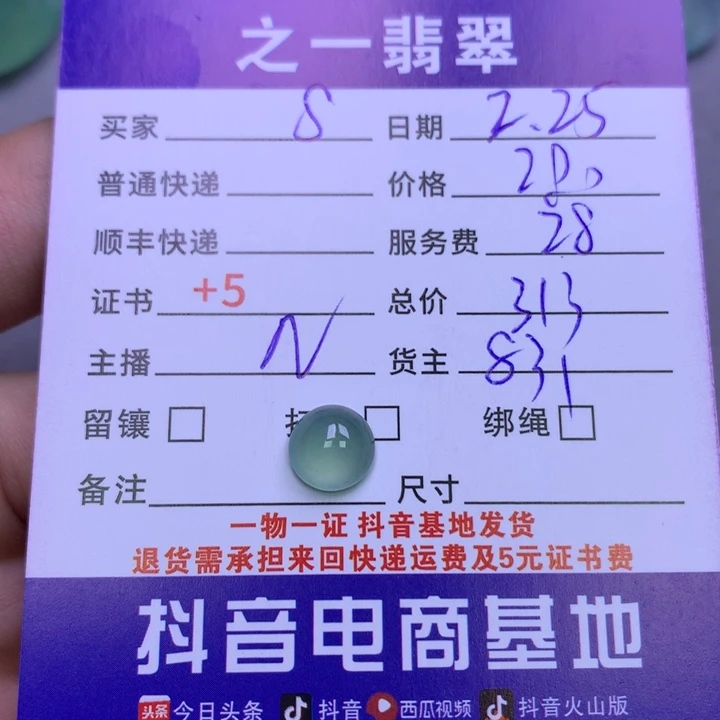 翡翠颈饰未镶嵌S****宝