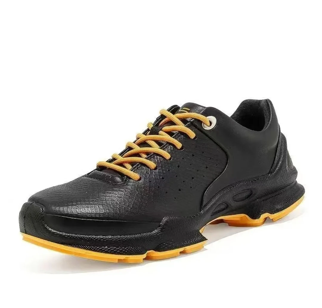 黑色男士休闲皮鞋真皮防水防滑时尚百搭舒适户外透气（15）