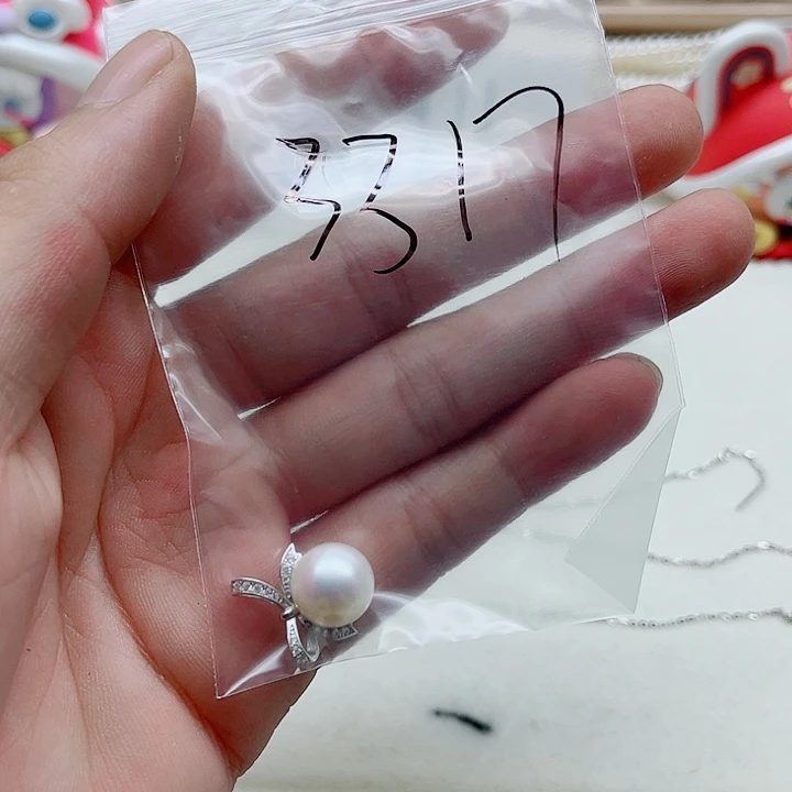 银S925镶嵌淡水珍珠耳饰