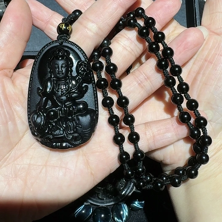 w***i黑曜岩未镶嵌颈饰