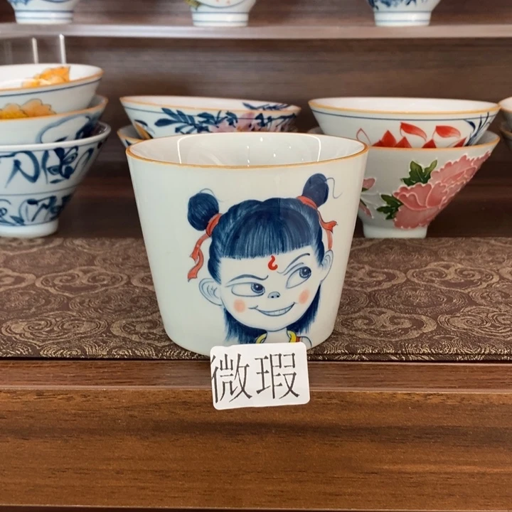 釉下老陶泥手工绘制