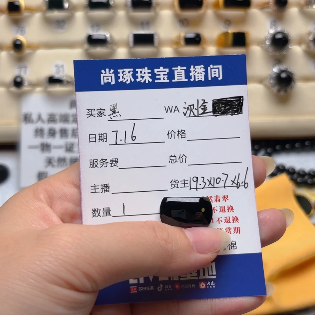 黑***光翡翠18K金镶嵌颈饰缅甸翡翠