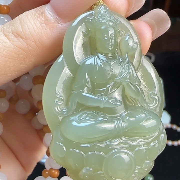 和田玉未镶嵌颈饰定制发货