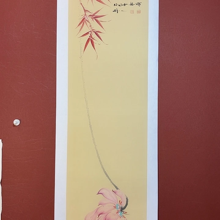 国画听兰老师花鸟