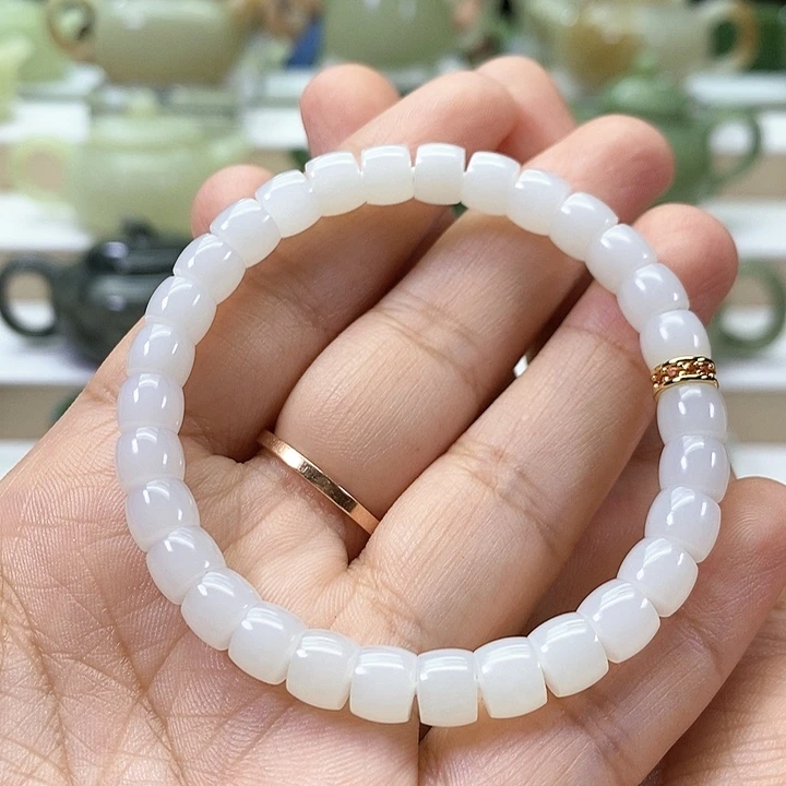 和田玉未镶嵌挂件吉*手串