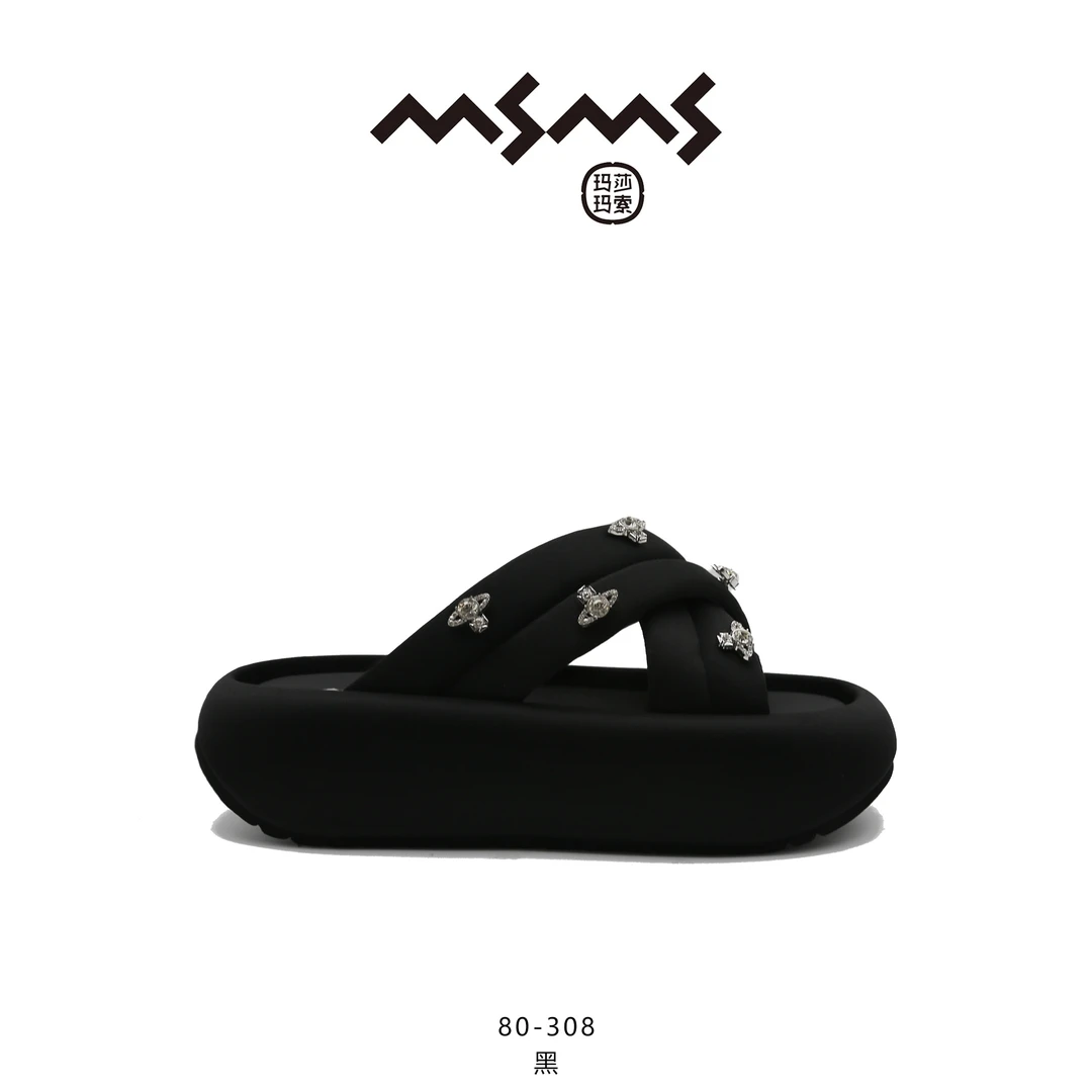 【玛莎玛索】80-308夏季时尚休闲百搭外穿厚底女款凉鞋拖鞋
