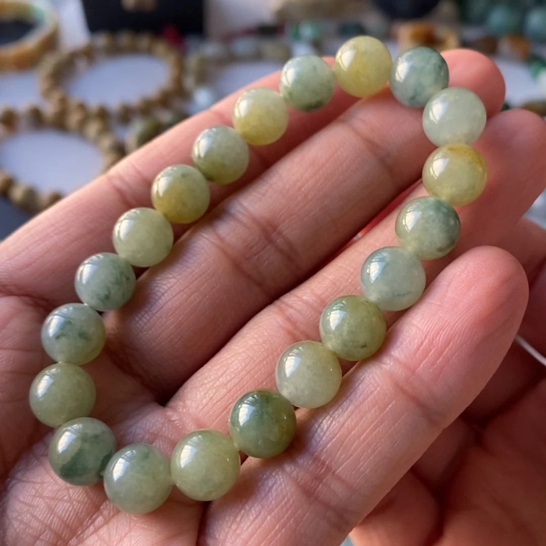 翡翠未镶嵌手链9.3