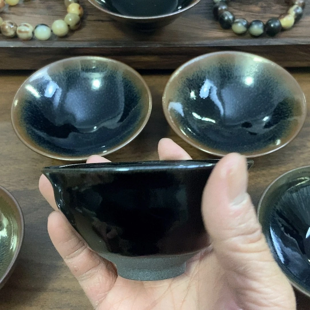 茶盏胜*北之苑龙窑柴烧二档乌金