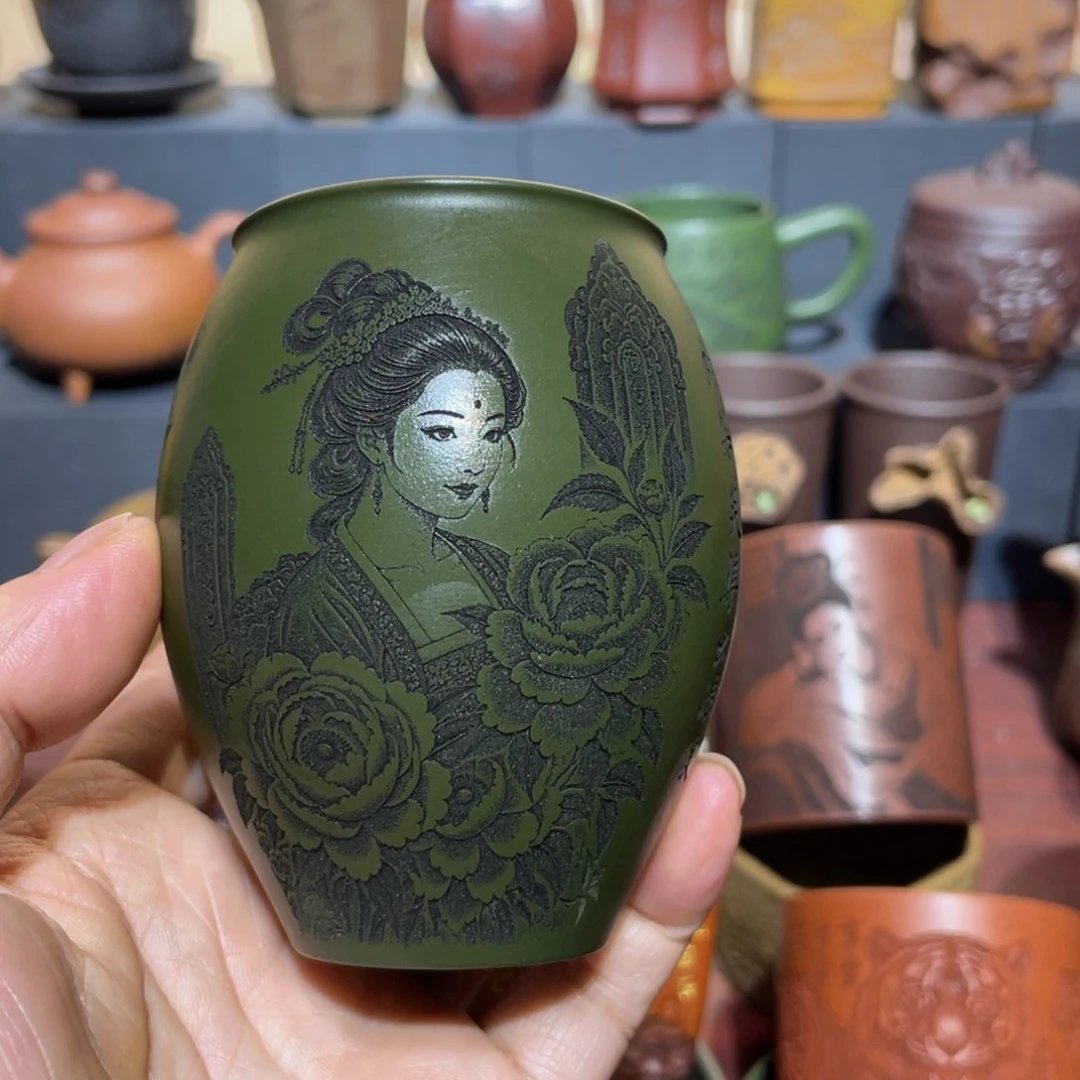 原矿紫砂手工主人杯