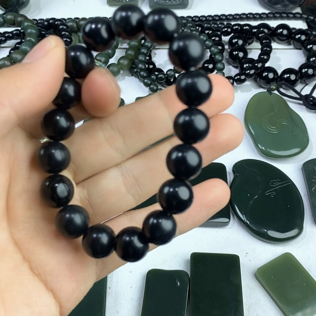 和田玉手链未镶嵌用****4