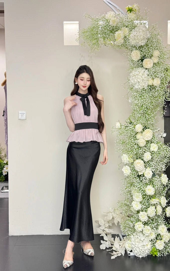 【测款】小雨法式性感风纯欲风轻职风时尚套装包臀轻奢251151+25346