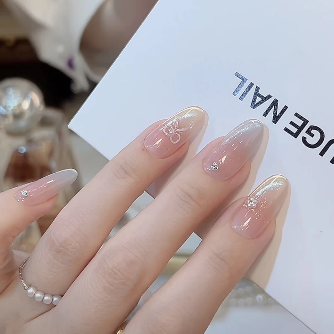 TugeNail “香草冰淇淋” Baby蓝冰透夏季猫眼美甲显白穿戴甲TGJJ