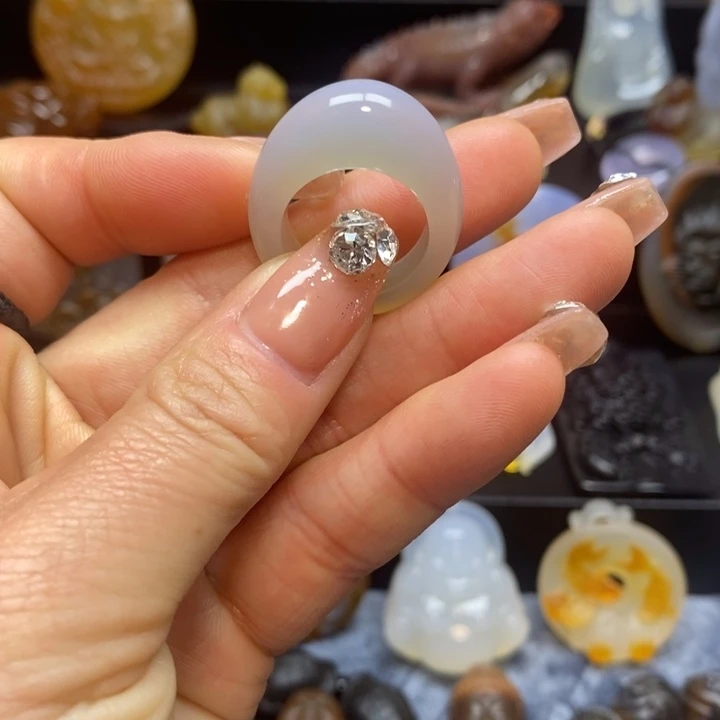 玛瑙/玉髓未镶嵌吊坠(不含链)