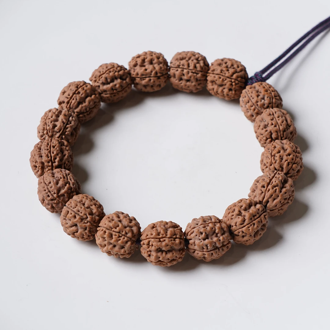 A347金甲盘龙纹小金刚菩提尺寸14-15+mm