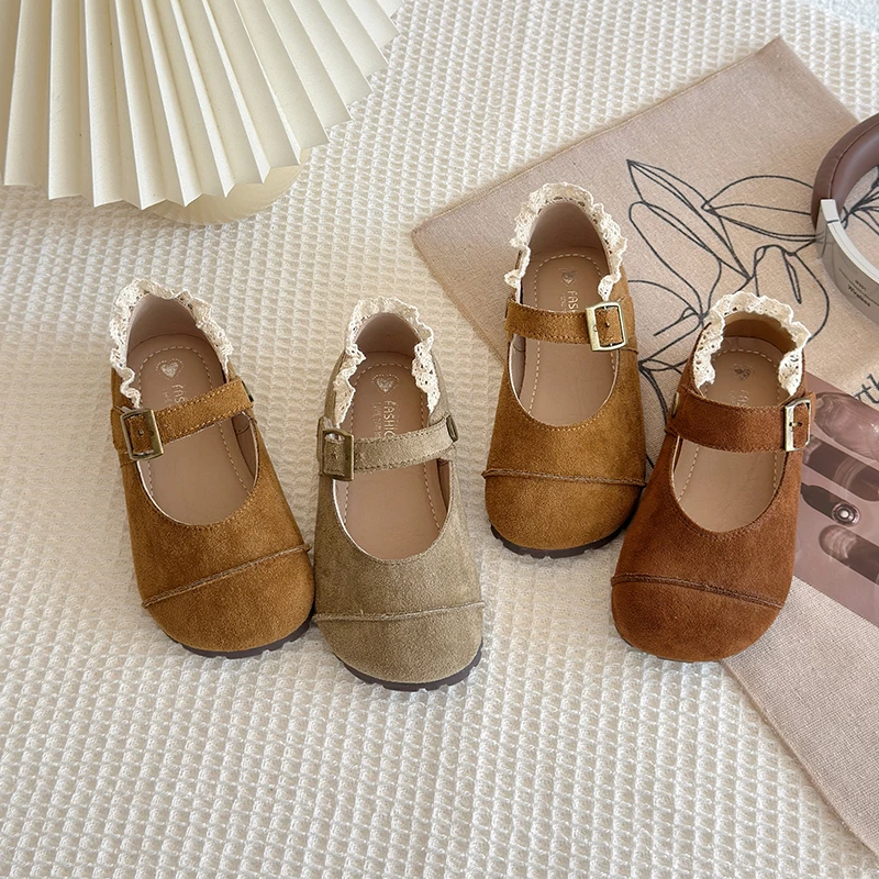 女宝宝鞋子皮鞋软底复古勃肯鞋2025春秋新款女童公主鞋小女孩单鞋