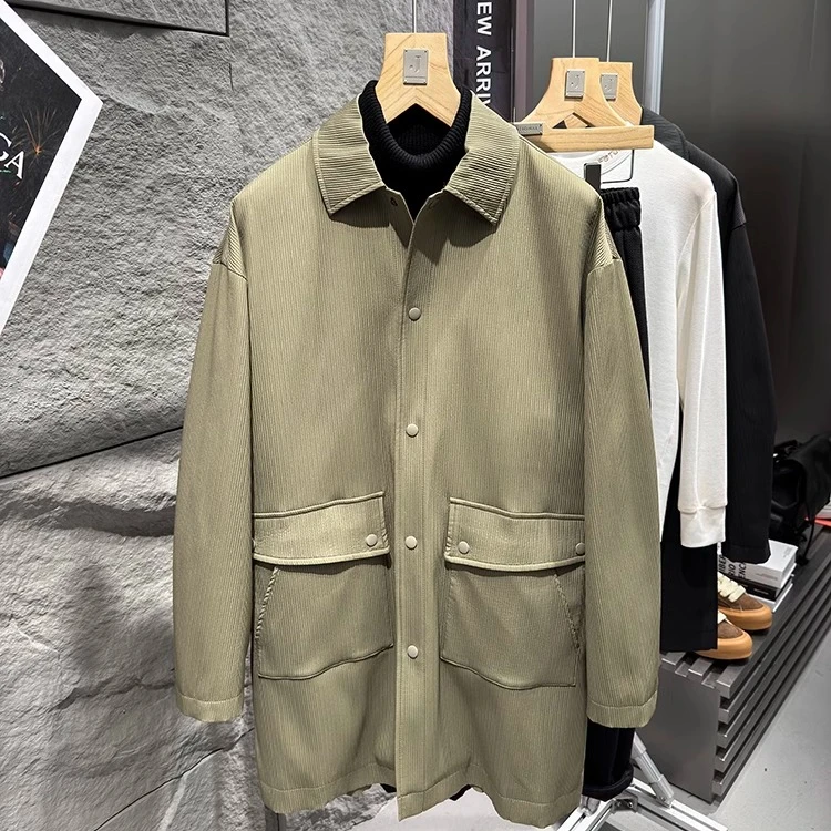 342 # 镇店之宝UUS扛把子意大利定制25春装男士中长风衣外套