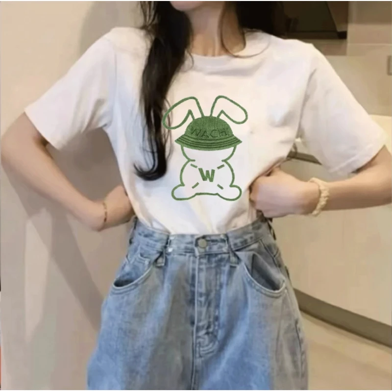 【印花款】2025新款时尚潮流休闲显瘦百搭圆领T恤-男女同款印花短袖