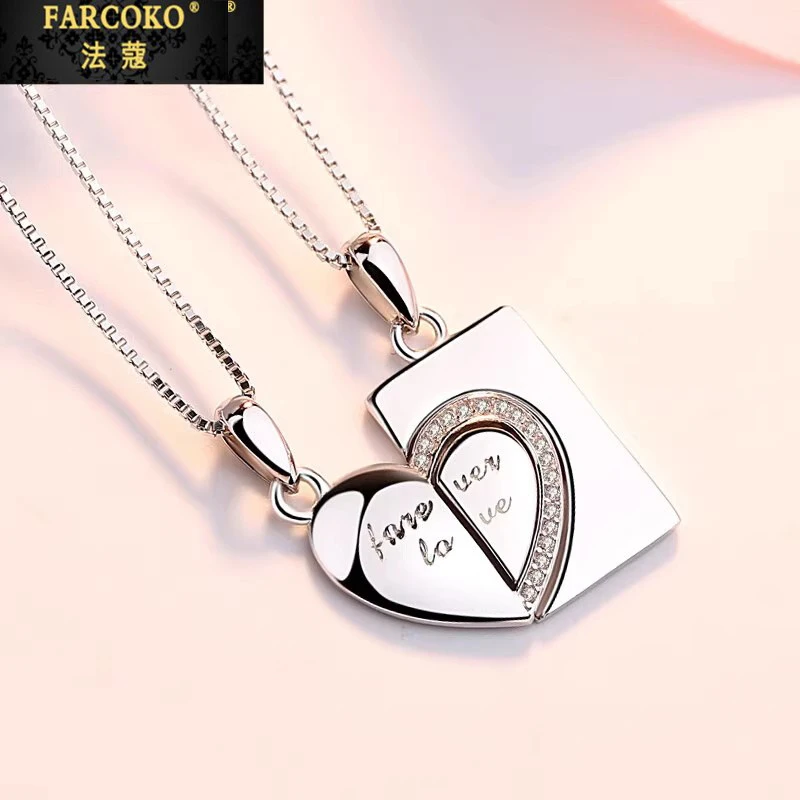 法蔻永结同心情侣项链男女小众设计轻奢项链送女友老婆生日礼物