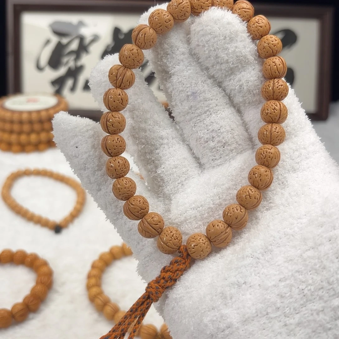 手串桃核1.1「911一道筋」野生桃核手持