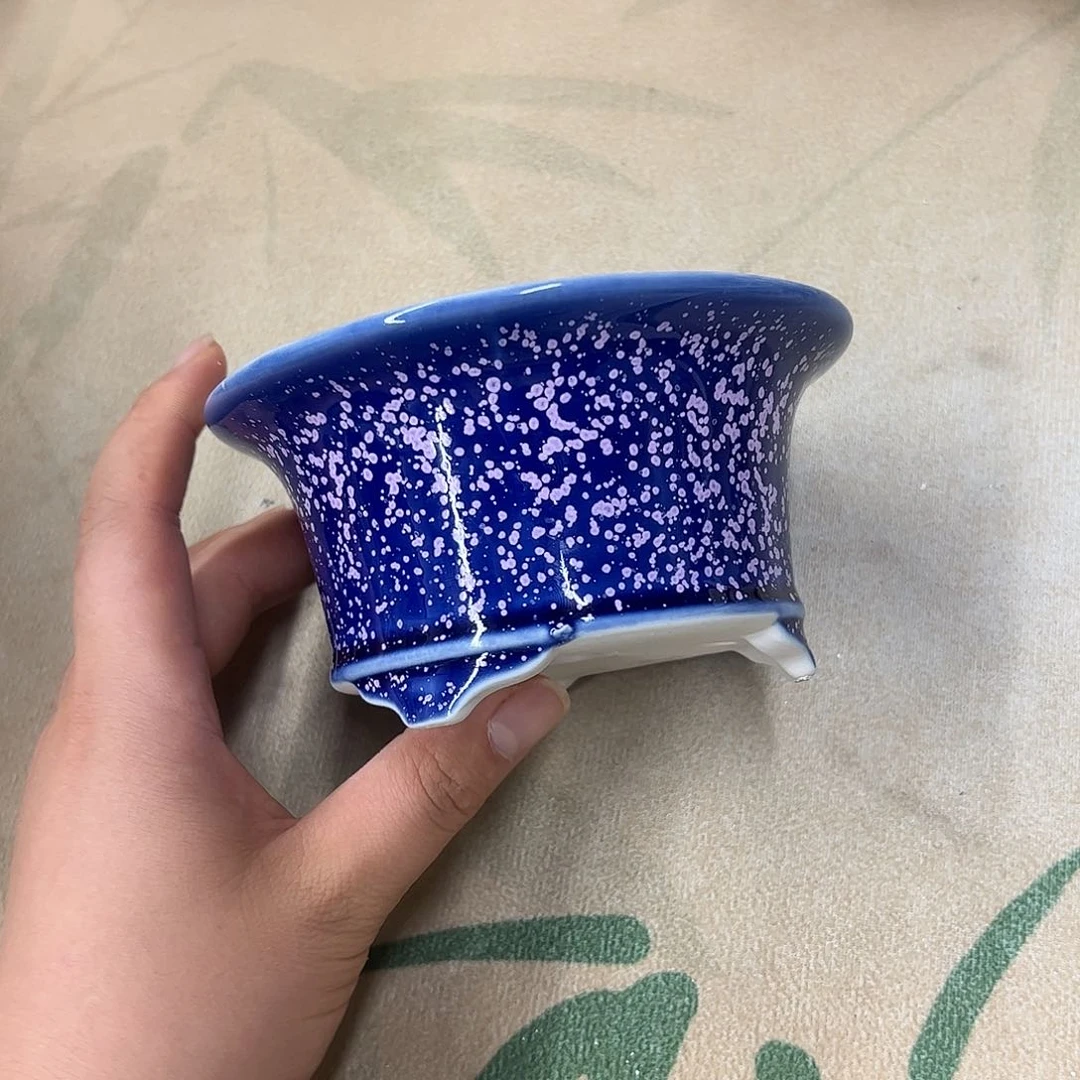 紫砂花盆737号瑕疵13/6.5cm