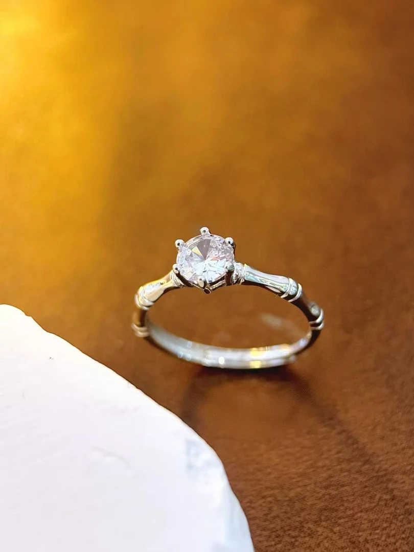 足银戒指 爱民纯银首饰戒指112165