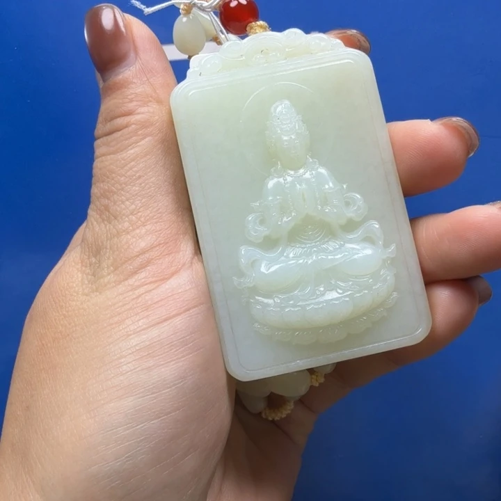 缘***和田玉未镶嵌挂件