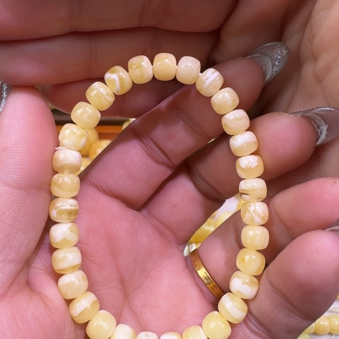 琥珀未镶嵌裸石6.7m   质检加10