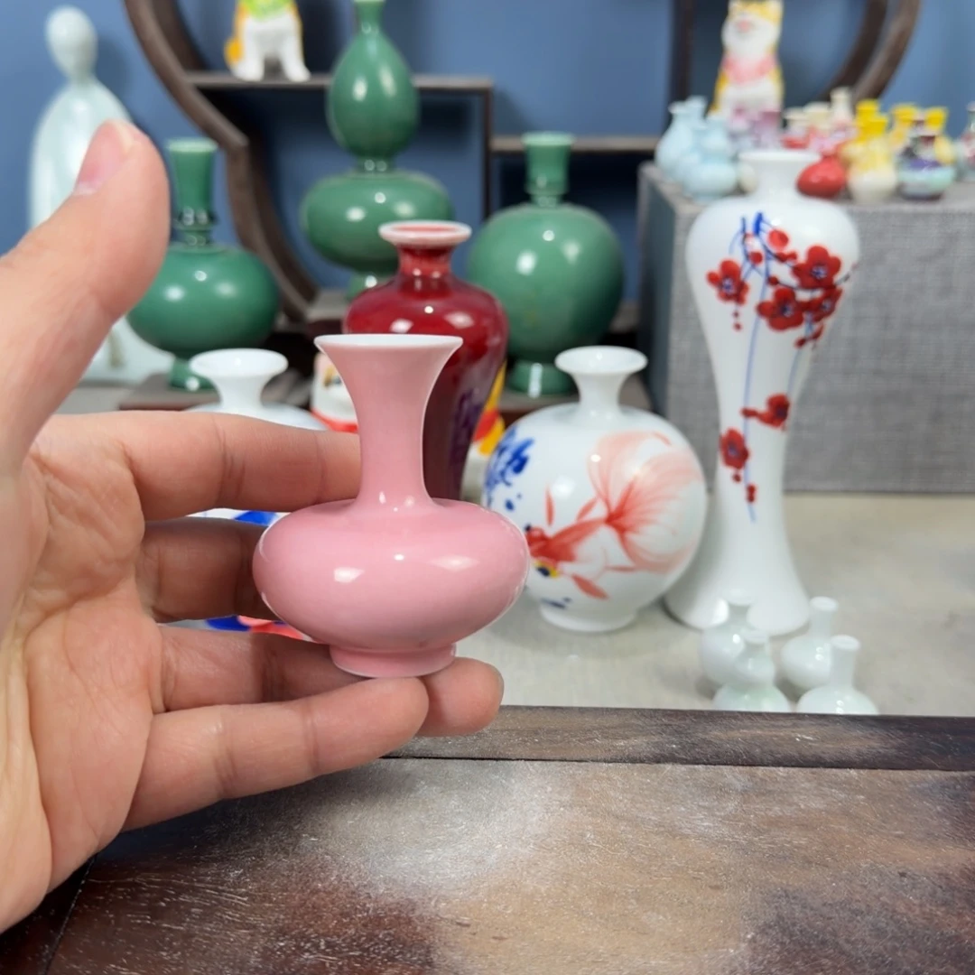 陶瓷手工小花器摆件