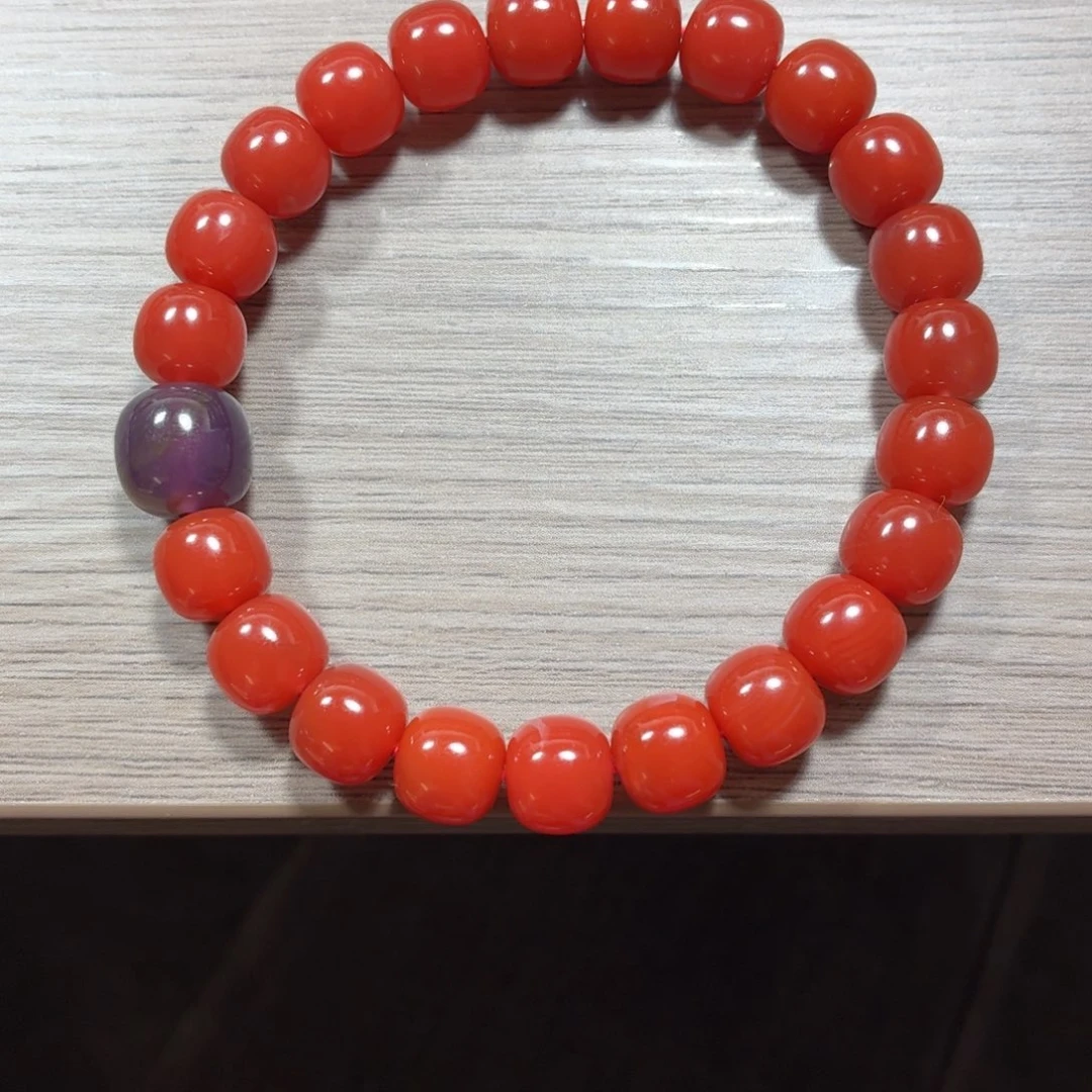数***里南红玛瑙未镶嵌手串