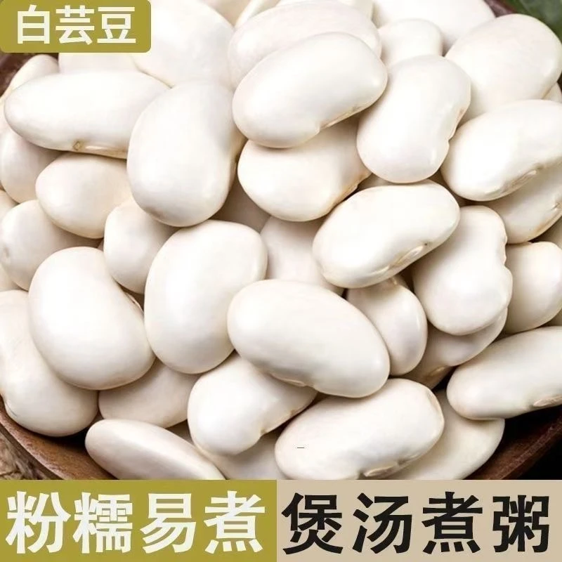 抢！一大袋】云南白芸豆大颗粒大白芸豆雪豆大白豆无糖低脂杂粮煲汤