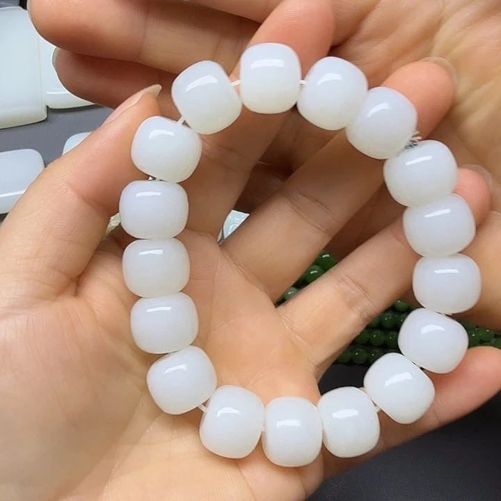 和田玉（白玉）未镶嵌手链