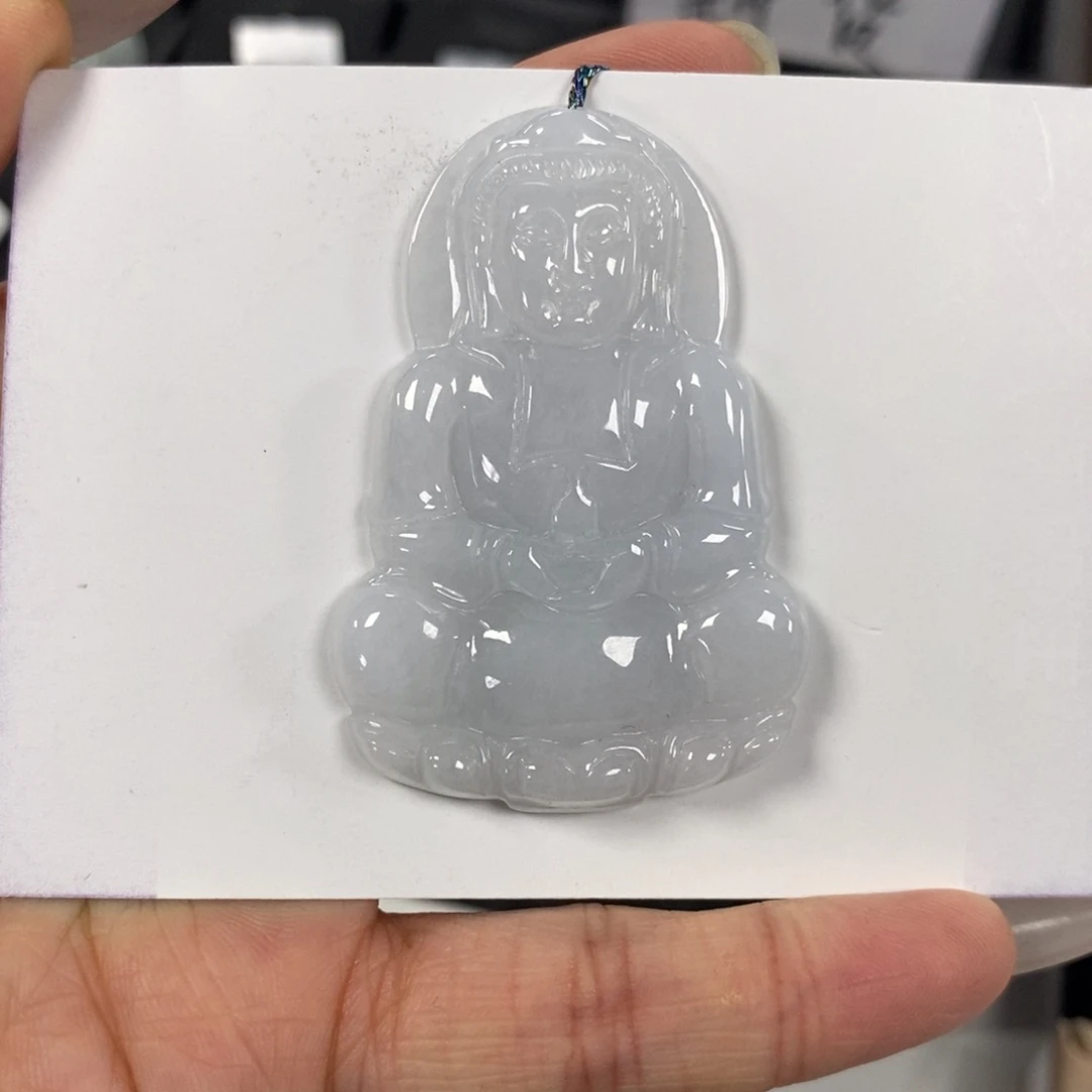 翡翠颈饰未镶嵌观音